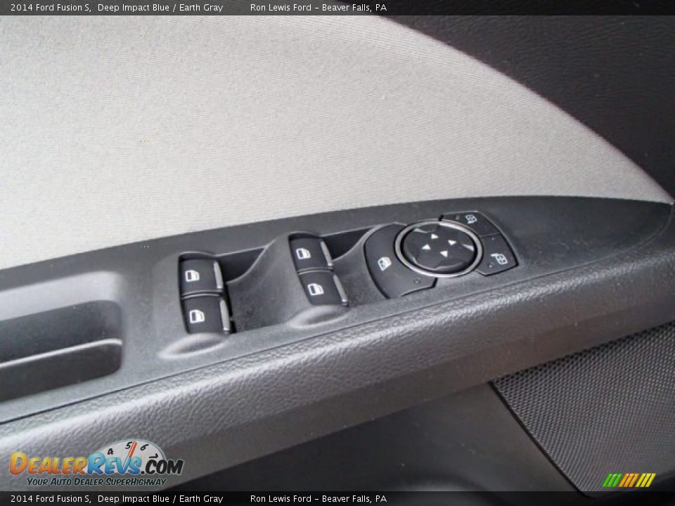 2014 Ford Fusion S Deep Impact Blue / Earth Gray Photo #18