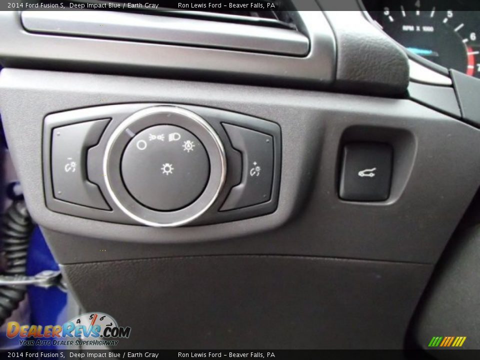 2014 Ford Fusion S Deep Impact Blue / Earth Gray Photo #19