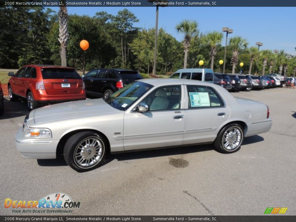 2008 Mercury Grand Marquis LS Smokestone Metallic / Medium Light Stone Photo #2