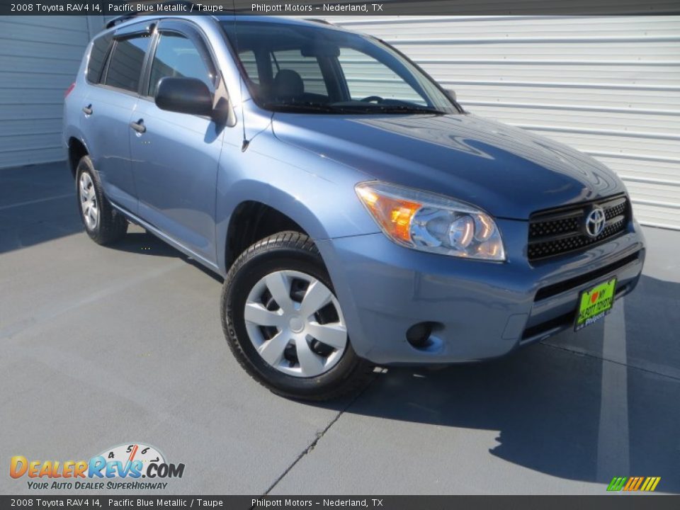 2008 Toyota RAV4 I4 Pacific Blue Metallic / Taupe Photo #2