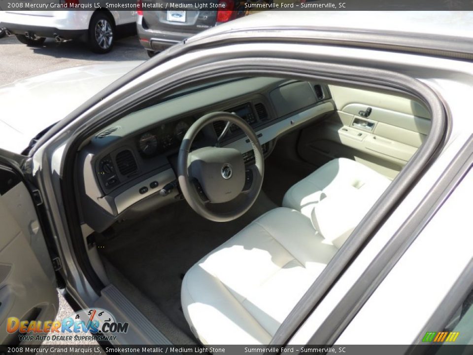 2008 Mercury Grand Marquis LS Smokestone Metallic / Medium Light Stone Photo #4