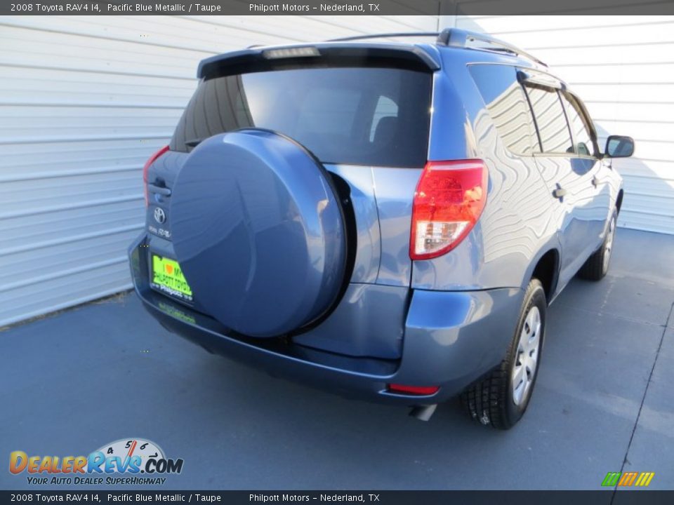 2008 Toyota RAV4 I4 Pacific Blue Metallic / Taupe Photo #4