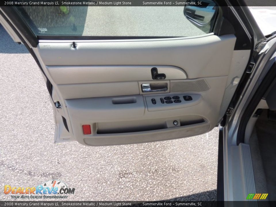 2008 Mercury Grand Marquis LS Smokestone Metallic / Medium Light Stone Photo #6