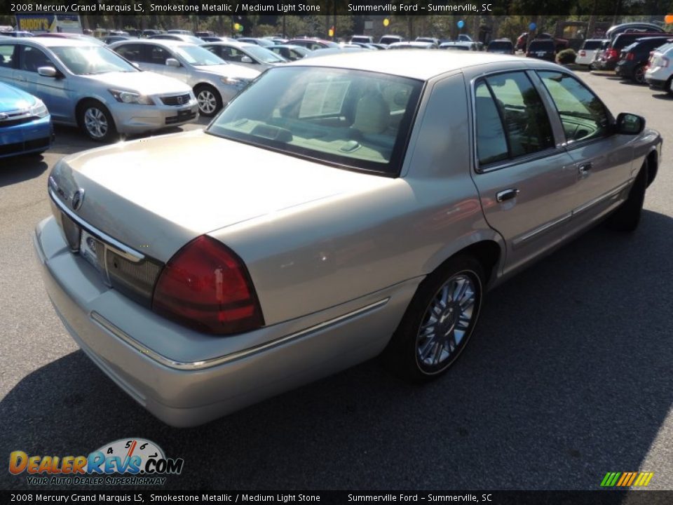 2008 Mercury Grand Marquis LS Smokestone Metallic / Medium Light Stone Photo #13
