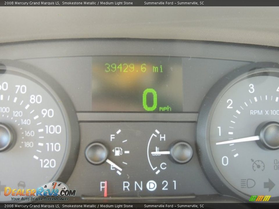 2008 Mercury Grand Marquis LS Smokestone Metallic / Medium Light Stone Photo #23