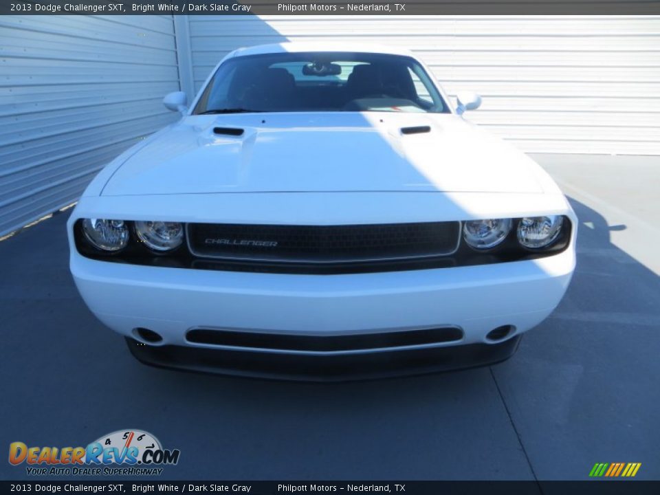 2013 Dodge Challenger SXT Bright White / Dark Slate Gray Photo #8