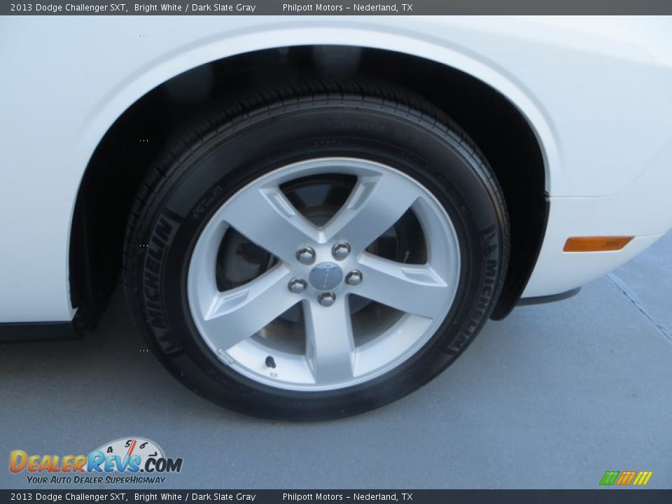 2013 Dodge Challenger SXT Bright White / Dark Slate Gray Photo #14