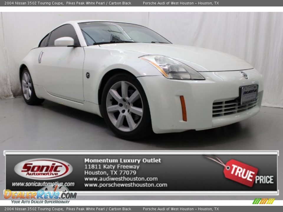 2004 Nissan 350Z Touring Coupe Pikes Peak White Pearl / Carbon Black Photo #1