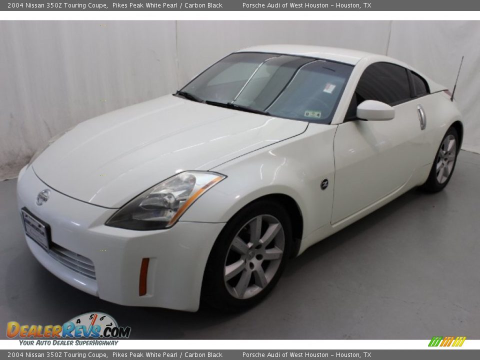 2004 Nissan 350Z Touring Coupe Pikes Peak White Pearl / Carbon Black Photo #3