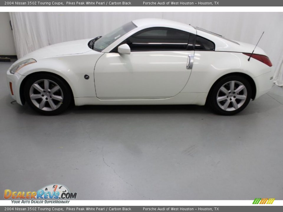 2004 Nissan 350Z Touring Coupe Pikes Peak White Pearl / Carbon Black Photo #4
