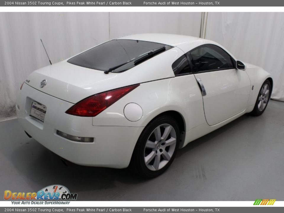 2004 Nissan 350Z Touring Coupe Pikes Peak White Pearl / Carbon Black Photo #8