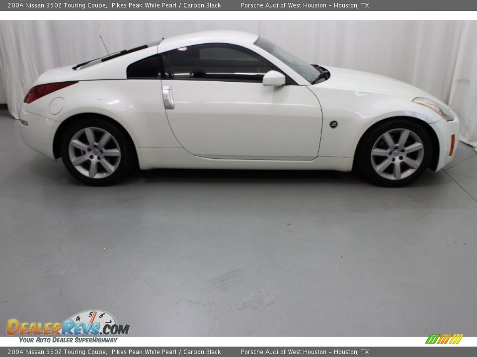 2004 Nissan 350Z Touring Coupe Pikes Peak White Pearl / Carbon Black Photo #9