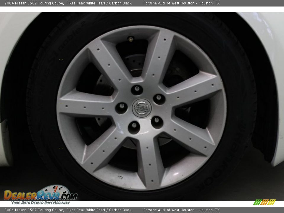 2004 Nissan 350Z Touring Coupe Pikes Peak White Pearl / Carbon Black Photo #10
