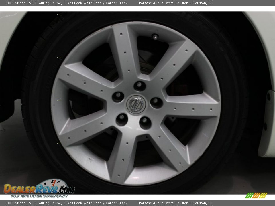 2004 Nissan 350Z Touring Coupe Pikes Peak White Pearl / Carbon Black Photo #11