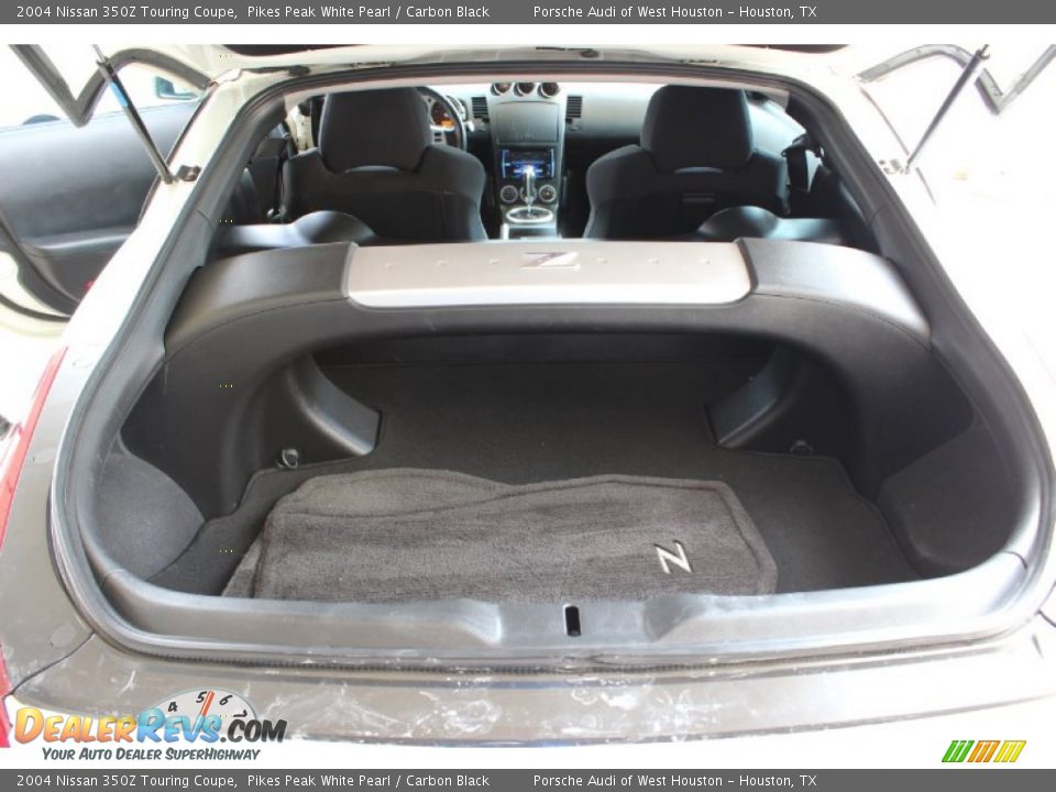 2004 Nissan 350Z Touring Coupe Pikes Peak White Pearl / Carbon Black Photo #24