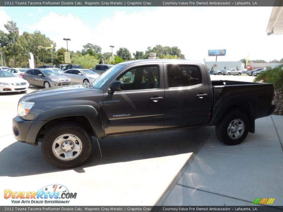 2011 Toyota Tacoma PreRunner Double Cab Magnetic Gray Metallic / Graphite Gray Photo #5