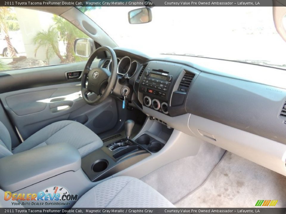 2011 Toyota Tacoma PreRunner Double Cab Magnetic Gray Metallic / Graphite Gray Photo #6