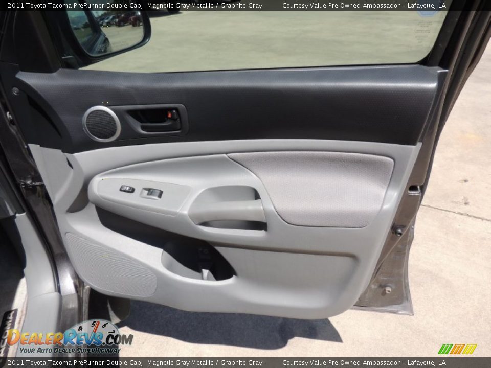 2011 Toyota Tacoma PreRunner Double Cab Magnetic Gray Metallic / Graphite Gray Photo #7