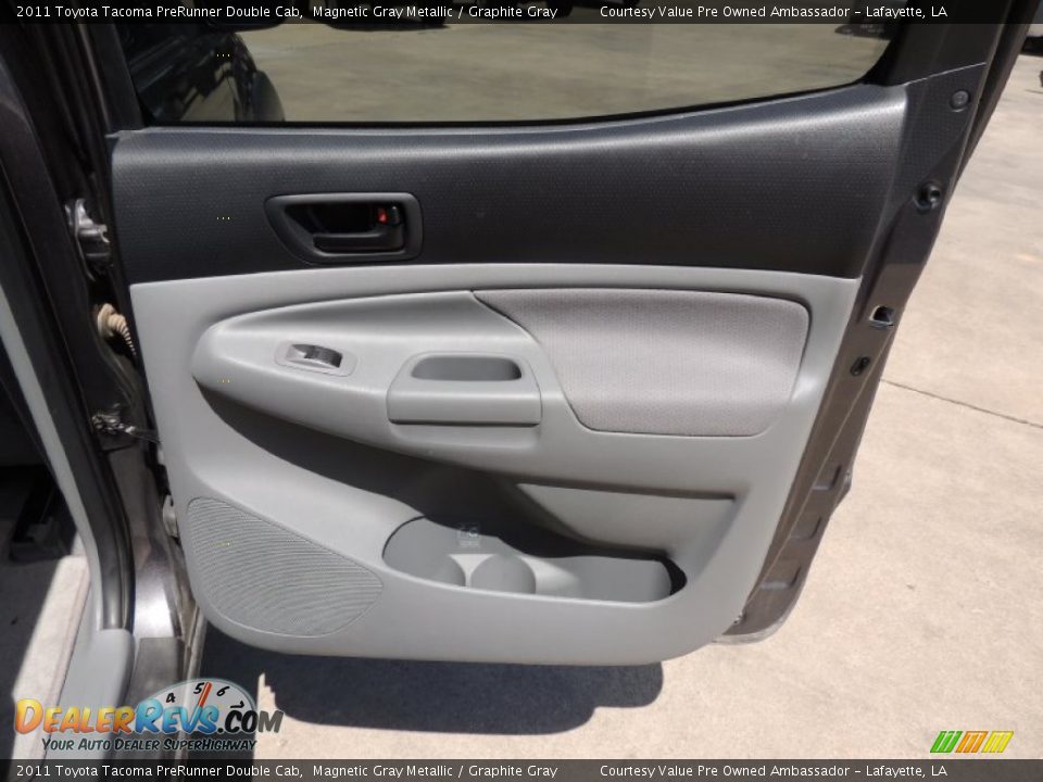 2011 Toyota Tacoma PreRunner Double Cab Magnetic Gray Metallic / Graphite Gray Photo #9