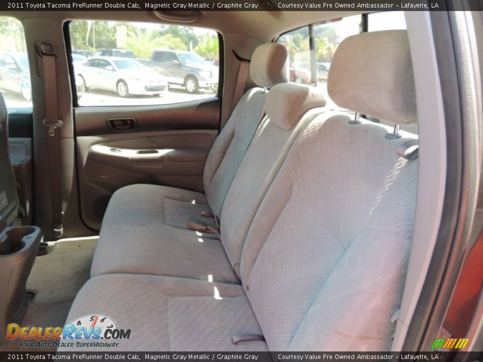 2011 Toyota Tacoma PreRunner Double Cab Magnetic Gray Metallic / Graphite Gray Photo #10