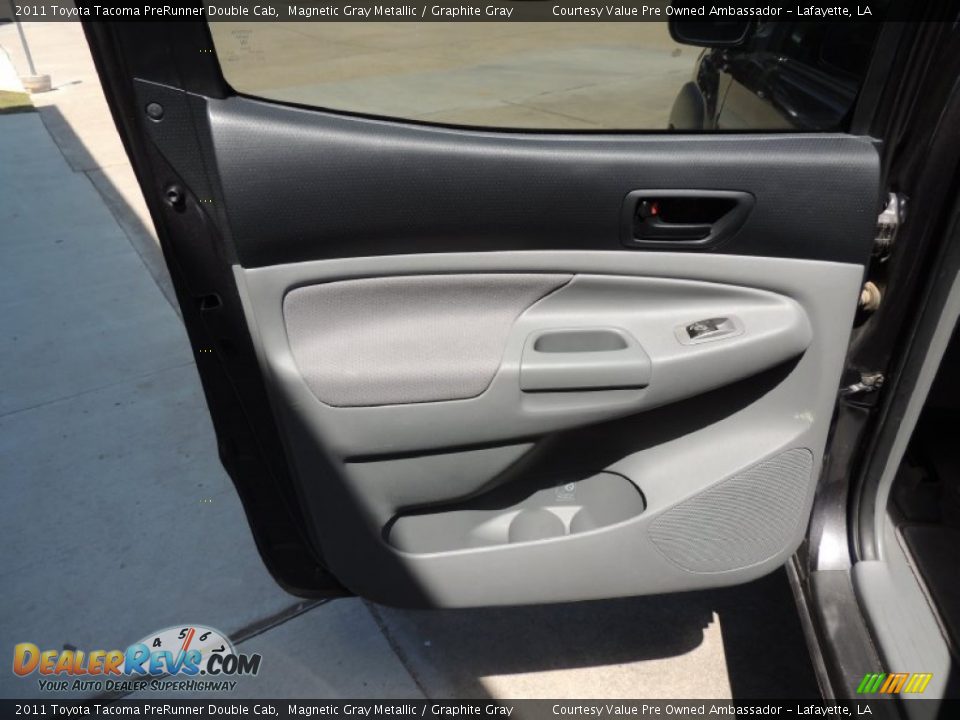 2011 Toyota Tacoma PreRunner Double Cab Magnetic Gray Metallic / Graphite Gray Photo #11