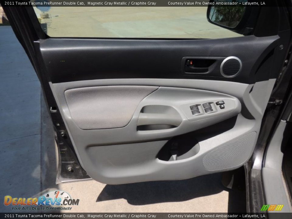 2011 Toyota Tacoma PreRunner Double Cab Magnetic Gray Metallic / Graphite Gray Photo #13