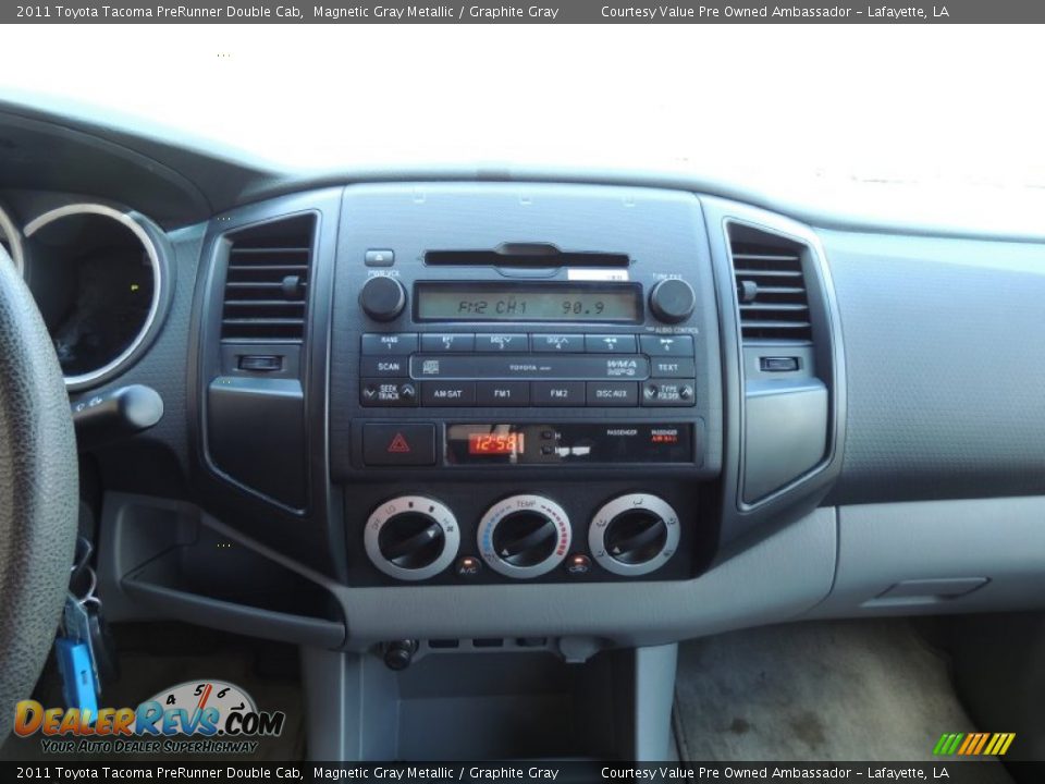 2011 Toyota Tacoma PreRunner Double Cab Magnetic Gray Metallic / Graphite Gray Photo #15