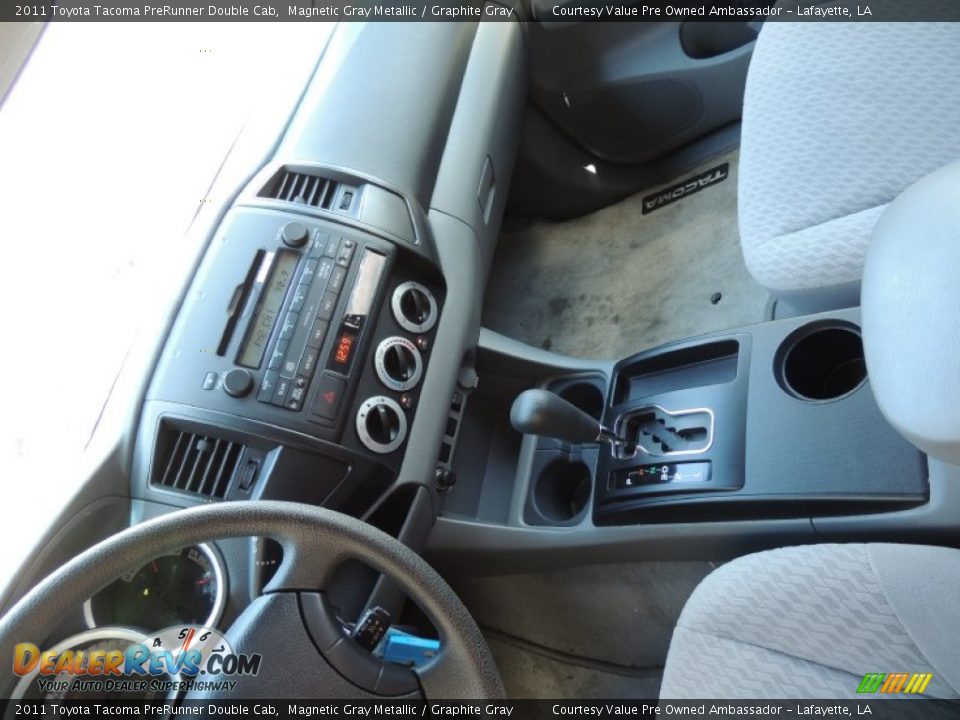 2011 Toyota Tacoma PreRunner Double Cab Magnetic Gray Metallic / Graphite Gray Photo #18