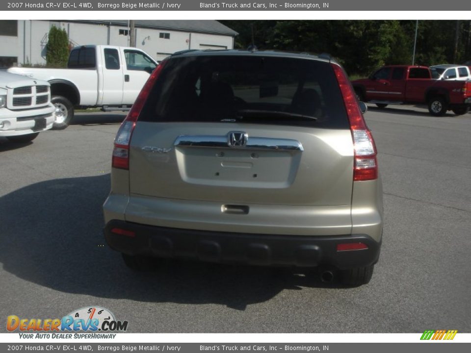 2007 Honda CR-V EX-L 4WD Borrego Beige Metallic / Ivory Photo #3