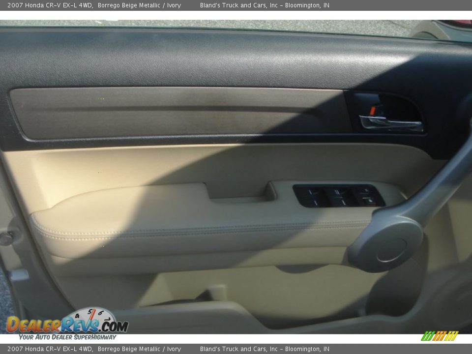 2007 Honda CR-V EX-L 4WD Borrego Beige Metallic / Ivory Photo #13