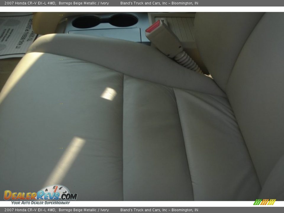 2007 Honda CR-V EX-L 4WD Borrego Beige Metallic / Ivory Photo #16