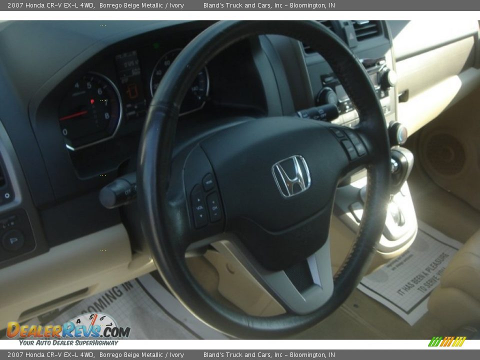 2007 Honda CR-V EX-L 4WD Borrego Beige Metallic / Ivory Photo #22