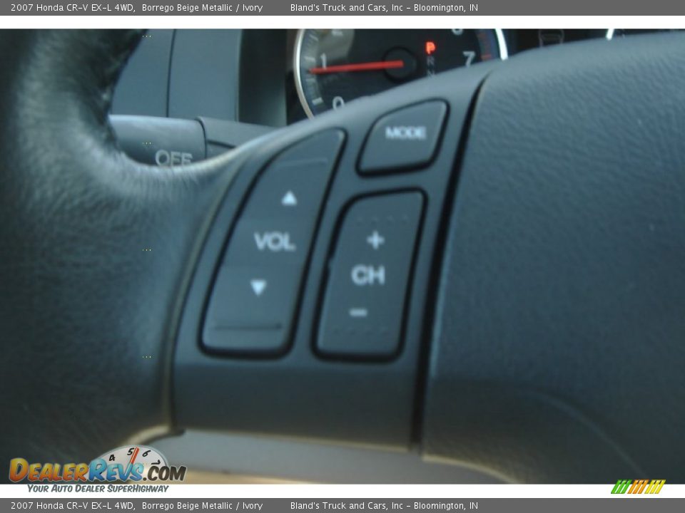 2007 Honda CR-V EX-L 4WD Borrego Beige Metallic / Ivory Photo #23
