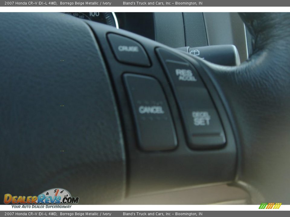 2007 Honda CR-V EX-L 4WD Borrego Beige Metallic / Ivory Photo #24