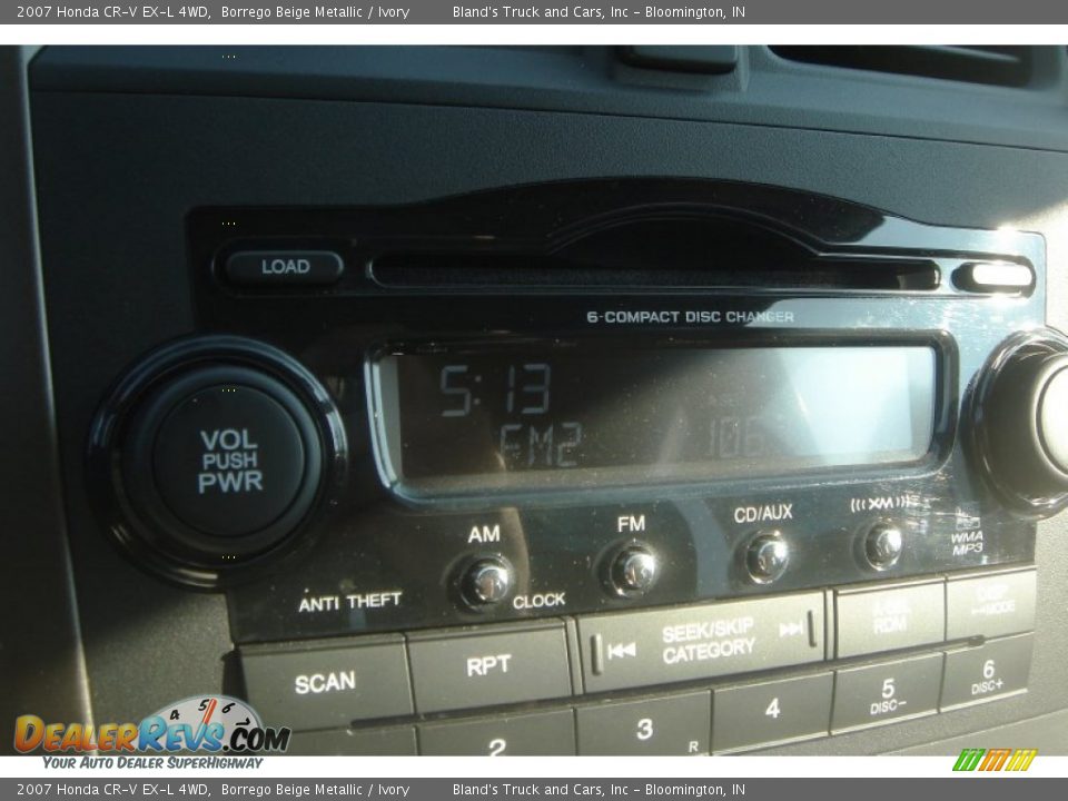2007 Honda CR-V EX-L 4WD Borrego Beige Metallic / Ivory Photo #25