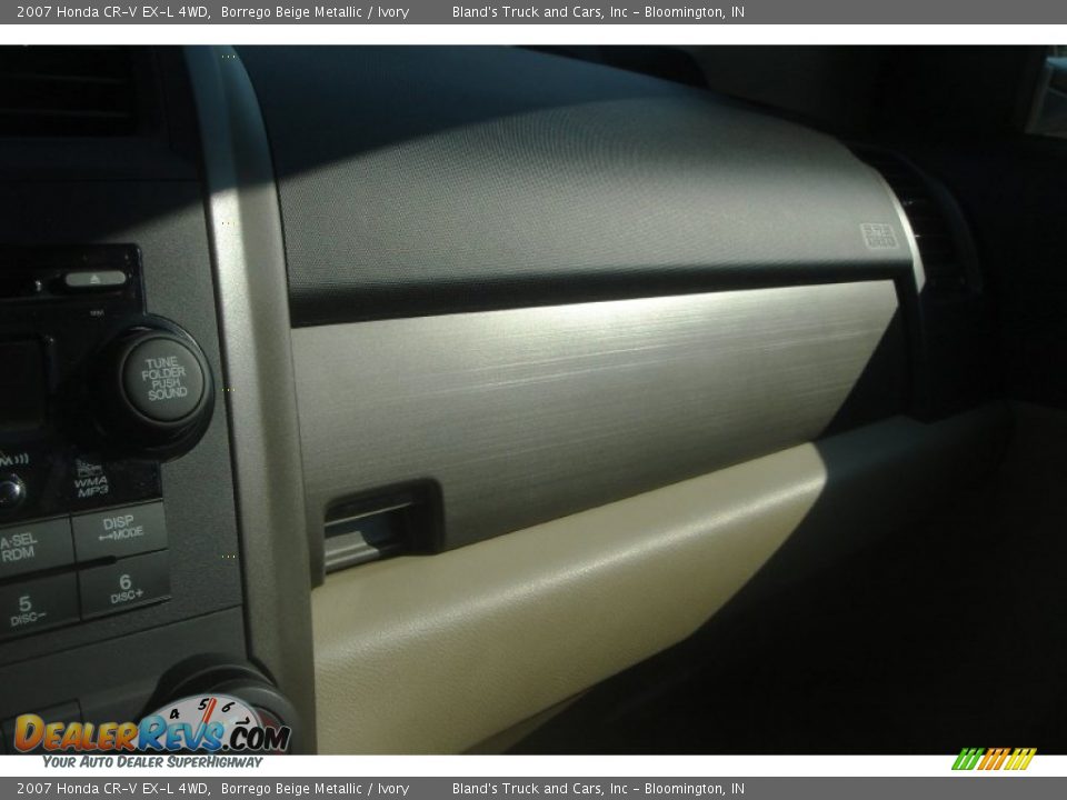 2007 Honda CR-V EX-L 4WD Borrego Beige Metallic / Ivory Photo #28