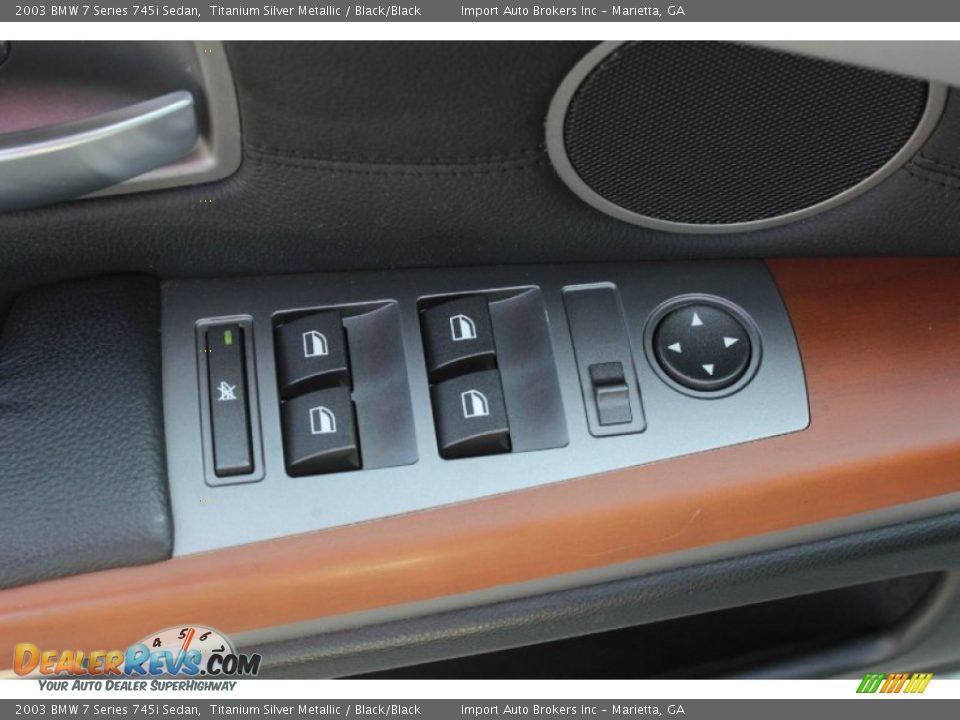 2003 BMW 7 Series 745i Sedan Titanium Silver Metallic / Black/Black Photo #25