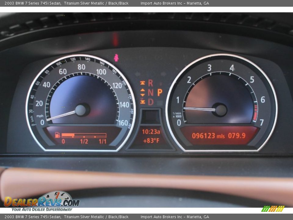 2003 BMW 7 Series 745i Sedan Titanium Silver Metallic / Black/Black Photo #30