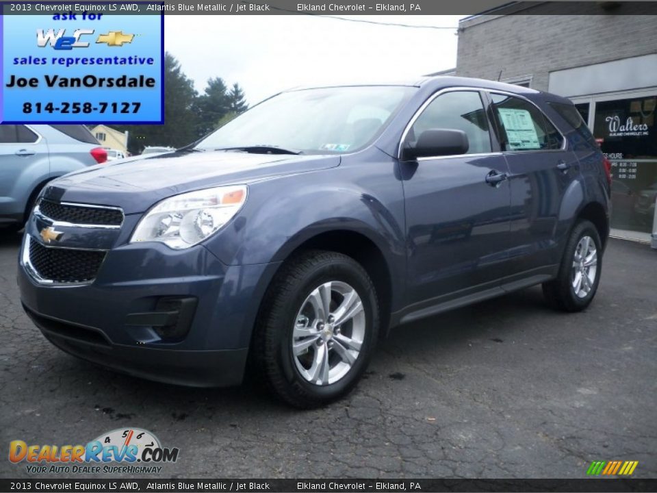 2013 Chevrolet Equinox LS AWD Atlantis Blue Metallic / Jet Black Photo #1