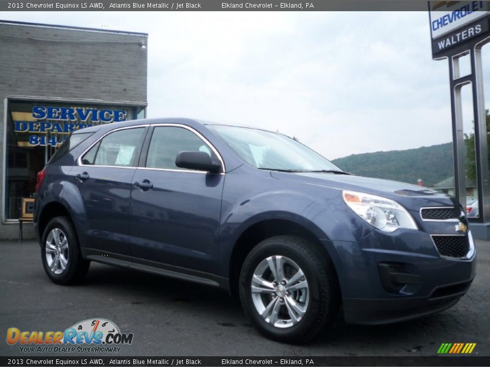 2013 Chevrolet Equinox LS AWD Atlantis Blue Metallic / Jet Black Photo #3