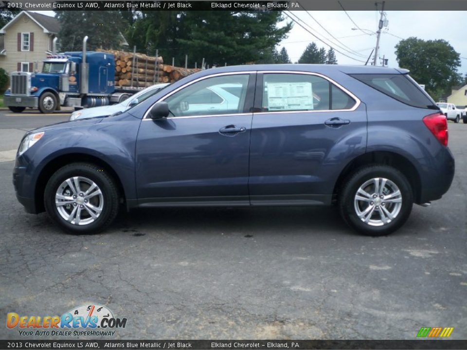 2013 Chevrolet Equinox LS AWD Atlantis Blue Metallic / Jet Black Photo #8