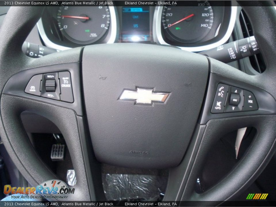 2013 Chevrolet Equinox LS AWD Atlantis Blue Metallic / Jet Black Photo #26