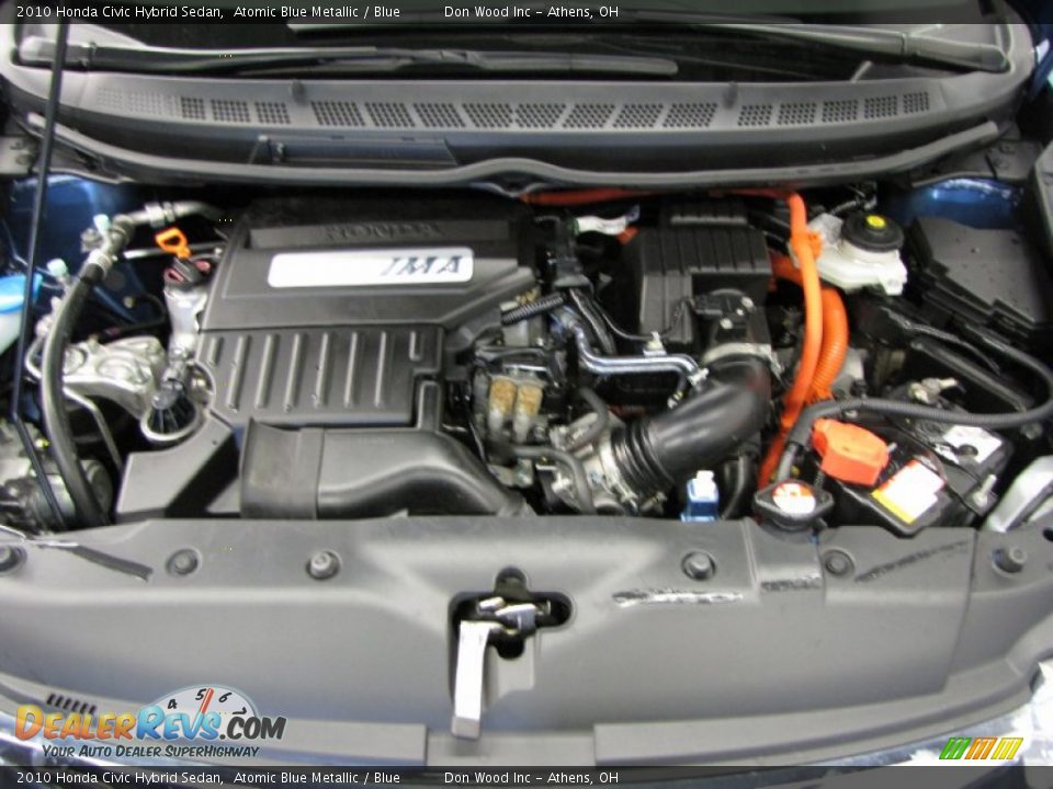 2010 Honda Civic Hybrid Sedan Atomic Blue Metallic / Blue Photo #5
