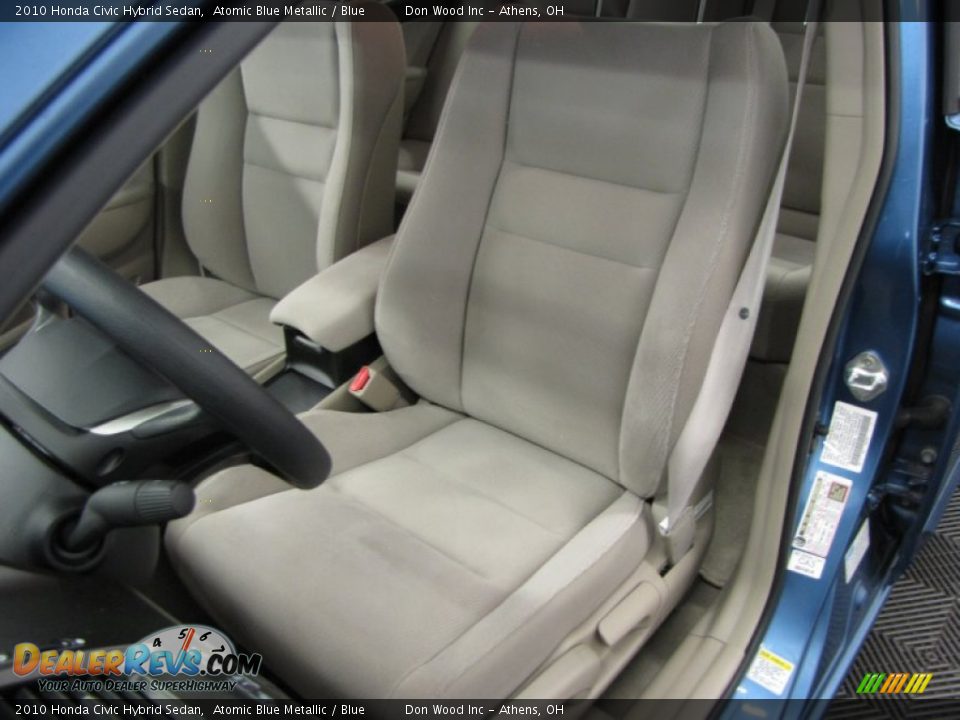 2010 Honda Civic Hybrid Sedan Atomic Blue Metallic / Blue Photo #6