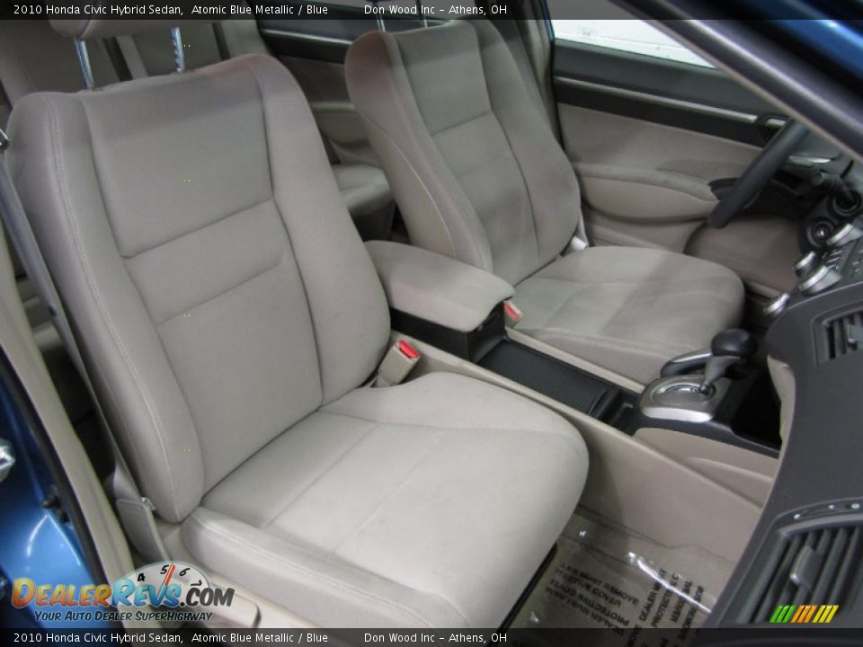 2010 Honda Civic Hybrid Sedan Atomic Blue Metallic / Blue Photo #9