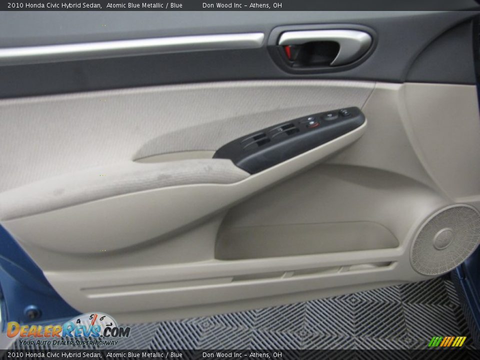 2010 Honda Civic Hybrid Sedan Atomic Blue Metallic / Blue Photo #10