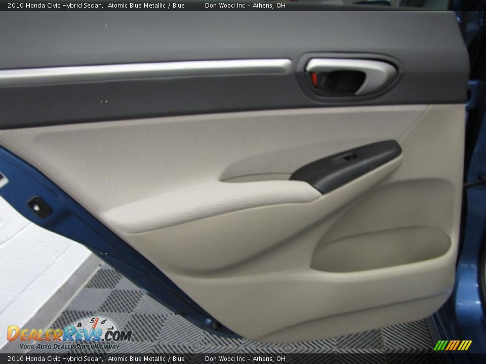 2010 Honda Civic Hybrid Sedan Atomic Blue Metallic / Blue Photo #12