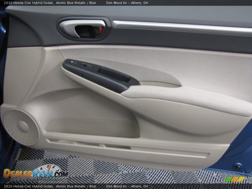 2010 Honda Civic Hybrid Sedan Atomic Blue Metallic / Blue Photo #14