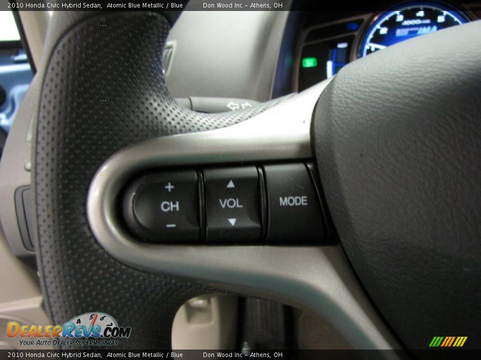 2010 Honda Civic Hybrid Sedan Atomic Blue Metallic / Blue Photo #16