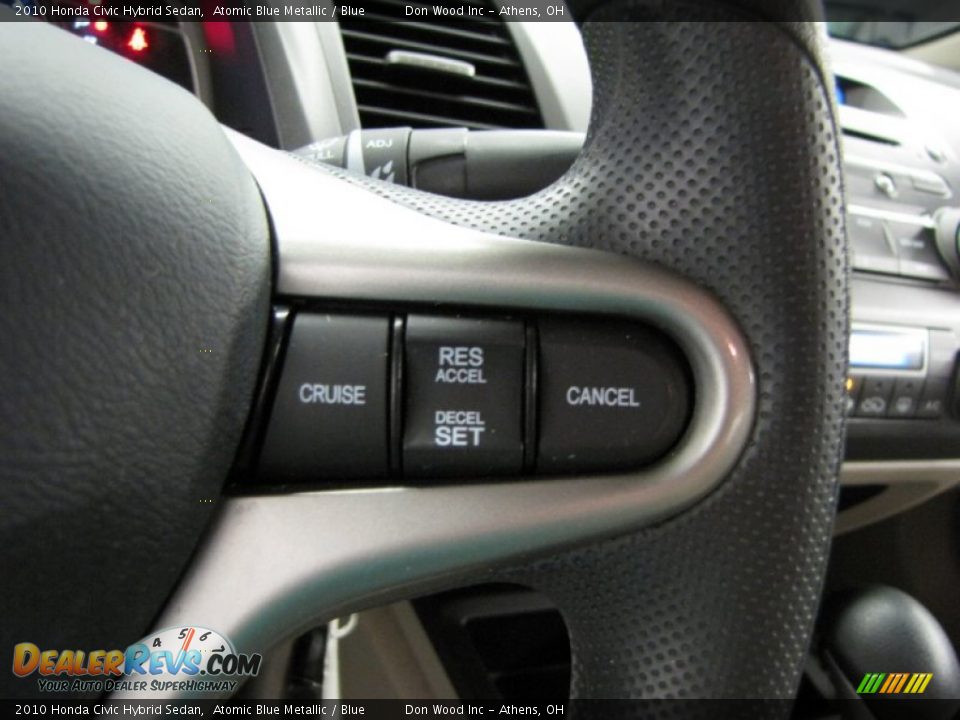 2010 Honda Civic Hybrid Sedan Atomic Blue Metallic / Blue Photo #17